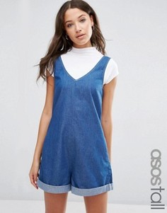 Джинсовый ромпер ASOS TALL - Синий