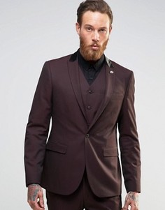 Пиджак кроя слим ASOS - Красный