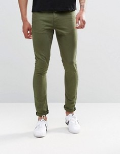 Зеленые супероблегающие джинсы ASOS - Зеленый