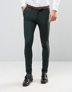 Зеленые супероблегающие брюки ASOS - Зеленый