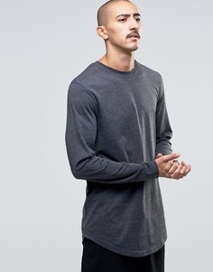 Темно-серый свободный лонгслив ASOS - Серый