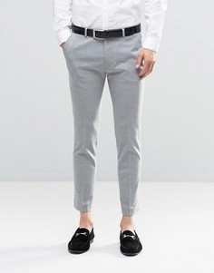 Супероблегающие укороченные брюки ASOS - Серый