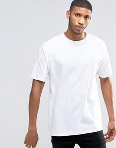 Белая удлиненная oversize‑футболка ASOS - Белый