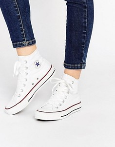 Высокие белые кроссовки Converse All Star - Белый