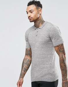 Вязаное поло цвета хаки ASOS - Зеленый