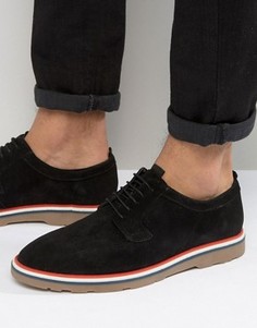 Черные замшевые туфли на шнуровке ASOS - Черный