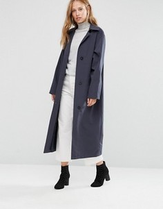 Темно-синее легкое пальто свободного кроя Cooper &amp; Stollbrand - Темно-синий