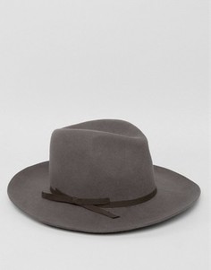 Фетровая шляпа Brixton York - Серый