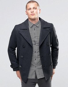 Шерстяное пальто Diesel W-Samico DB - Серый