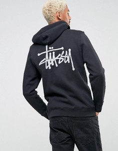 Худи на молнии Stussy - Черный