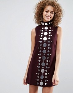 Цельнокройное платье мини ASOS - Красный