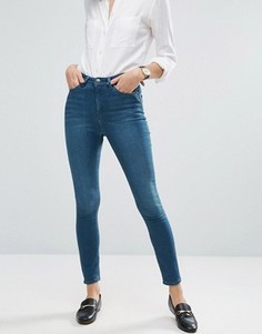 Укороченные джинсы скинни ASOS RIDLEY - Синий