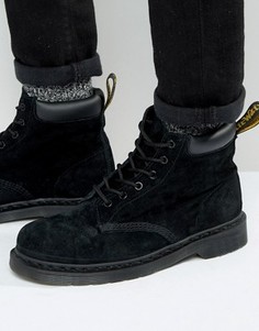 Замшевые ботинки с 6 парами люверсов Dr Martens 939 - Черный