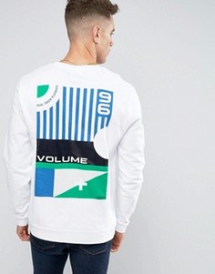 Свитшот с принтом на спине ASOS - Белый