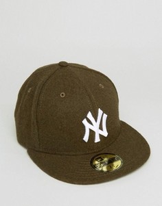 Шерстяная бейсболка New Era 59Fifty NY Yankees - Зеленый