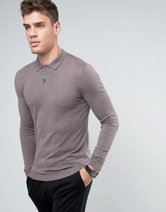 Облегающее поло ASOS - Бежевый