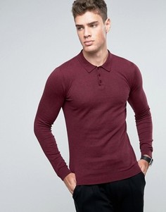 Облегающее поло ASOS - Красный