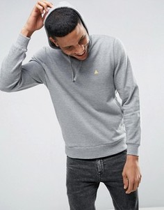Серый меланжевый худи с логотипом ASOS - Серый