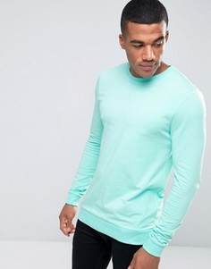 Легкий облегающий свитшот зеленого цвета ASOS - Зеленый