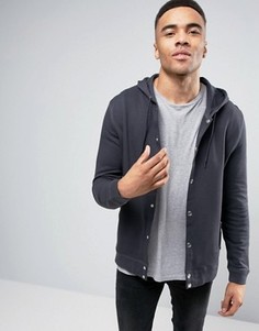 Черный худи на кнопках ASOS - Черный