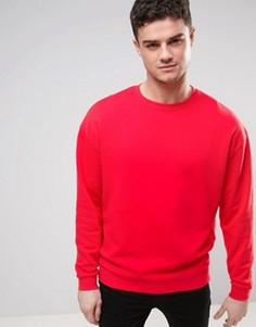 Красный свободный свитшот ASOS - Красный