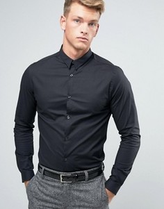 Черная строгая рубашка узкого кроя New Look - Черный