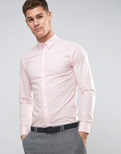 Строгая рубашка скинни Selected Homme - Розовый