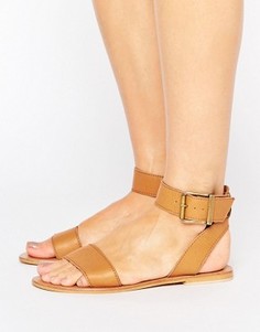 Кожаные сандалии ASOS FLEEK - Рыжий