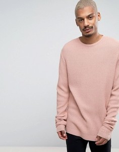 Фактурный оversize-джемпер со свободными рукавами ASOS - Розовый