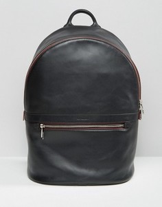 Черный кожаный рюкзак PS by Paul Smith - Черный