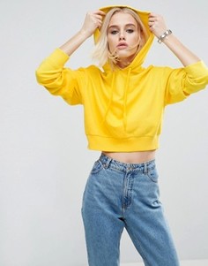 Укороченное худи ASOS - Желтый