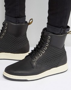 Ботинки с 8 парами люверсов Dr Martens Rigal - Черный