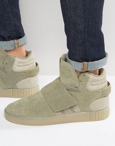 Зеленые кроссовки adidas Originals Tubular Invader STR BB8391 - Зеленый