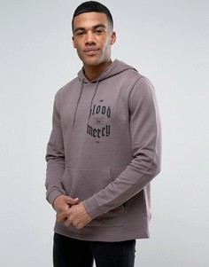 Худи с принтом на груди ASOS - Фиолетовый
