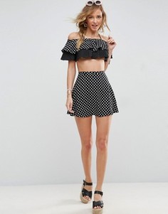 Пляжная юбка в горошек ASOS - Мульти
