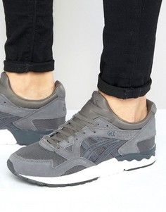 Серые кожаные кроссовки Asics Gel-Lyte V H733N 9795 - Серый