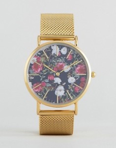 Часы с цветочным принтом Reclaimed Vintage - Золотой