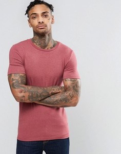 Обтягивающая красная футболка ASOS - Красный