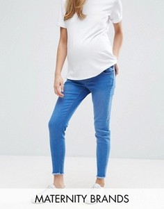 Зауженные джинсы с посадкой над животом New Look Maternity - Синий