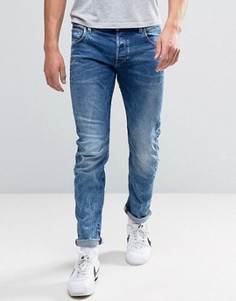 Узкие выбеленные джинсы G-Star Arc 3D - Синий