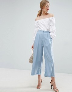 Тканая юбка-брюки со складками спереди ASOS - Мульти