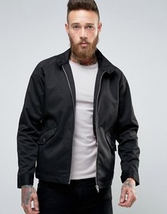 Черная куртка Харрингтон с воротником‑труба ASOS - Черный