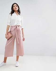 Льняные юбка-брюки ASOS - Розовый