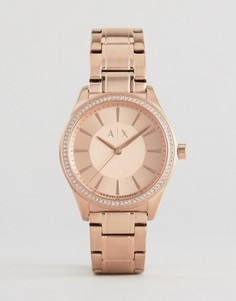 Часы цвета розового золота Armani Exchange Glitz Nicolette - Золотой
