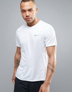 Белая футболка для бега Nike Miler Dri-Fit 833591-100 - Белый