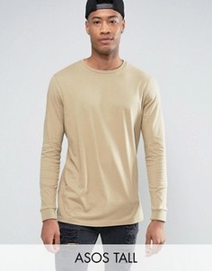 Длинный лонгслив ASOS TALL - Бежевый