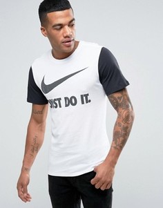 Белая футболка с принтом Just Do It Nike 834723-100 - Белый
