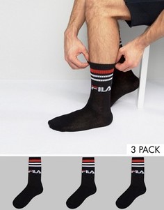 Черные спортивные носки Fila Vintage - Черный