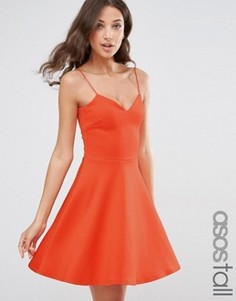 Короткое приталенное платье ASOS TALL - Розовый