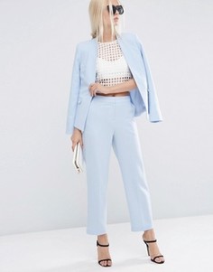 Фактурные зауженные брюки ASOS - Синий